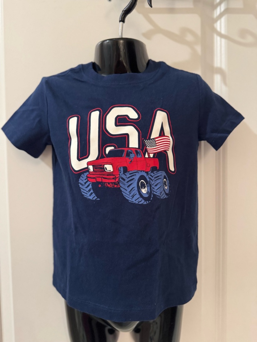 Carters Navy USA Monster Truck Graphic Tee